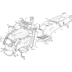 PTX 160 HD - 2015-2019 - 2T0930473/15 - Castel Garden Ride On Mower Body Diagram