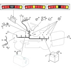 PTX 160 HD - 2015-2019 - 2T0930473/15 - Castel Garden Ride On Mower Electric Parts Diagram
