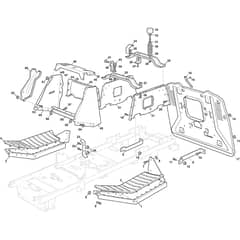 PTX 170 HD - 2013-2020 - 2T1730273/Y13 - Castel Garden Ride On Mower Frame Diagram