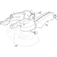 PTX 190 HD - 2024 - 2T0780473/C24 - Castel Garden Ride On Mower Deck Guards Diagram