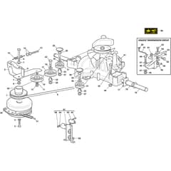 PTX 190 HD - 2024 - 2T0780473/C24 - Castel Garden Ride On Mower TT Transmission Diagram