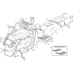 PTX 220 HD - 2013-2022 - 2T1310273/Y13 - Castel Garden Ride On Mower Body Diagram