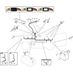 PTX 240 HD - 2025 - 2T1310473/C25 - Castel Garden Ride On Mower Electric Parts Diagram