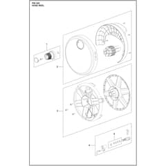 Husqvarna PW 240 - 970648102 - Hose Reel