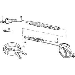 PW 300 HC - Oleo-Mac Pressure Washer Accessories Diagram