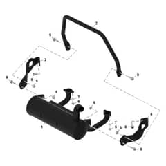 John Deere Q810E - PC16645 - Muffler - ST1383608