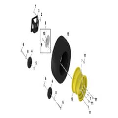 John Deere Q810E - PC16645 - Rear Wheel - ST1390808