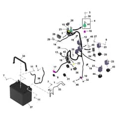 John Deere Q820E - PC16646 - Wiring Harness - ST1366708