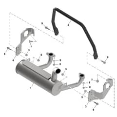 John Deere Q820E - PC16646 - Muffler - ST1386668
