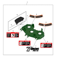 John Deere Q820M - PC16647 - Deck Shell - ST1368208