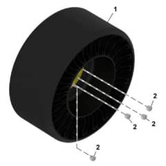 John Deere Q820M - PC16647 - Rear Wheel - ST1489608