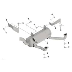 John Deere Q850M - PC16648 - Muffler - ST1343748