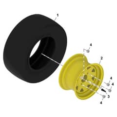 John Deere Q850M - PC16648 - Rear Wheel - ST1869448