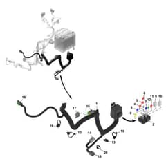 John Deere Q850R - PC16649 - Chassis Wiring (1/2) - ST1375748
