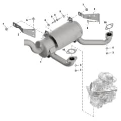 John Deere Q865R - PC16650 - Muffler - ST1410468