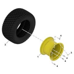John Deere Q865R - PC16650 - Rear Wheel - ST1490628
