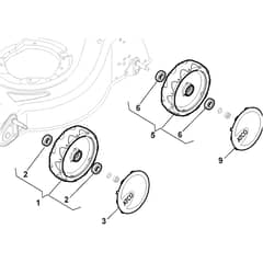 QUATTRO 16 - 2013 - 295441027/AT2 - Atco Rotary Mower Wheels Diagram