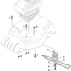 QUATTRO 16S - 2013 - 295442027/AT2 - Atco Rotary Mower Blade Diagram