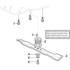 QUATTRO 16S 4in1 - 2019-2020 - 2L0432827/AT9 - Atco Rotary Mower Blade Diagram
