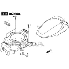 QUATTRO 16SH 4in1 - 2021 - 2L0432837/AT1 - Atco Rotary Mower Fan Cover Diagram