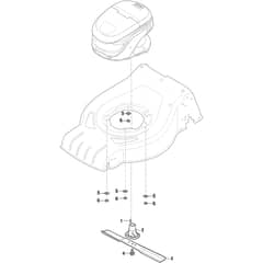 QUATTRO 18S Li - 2018-2020 - 2L0487867/AT9 - Atco Rotary Mower Blade Diagram