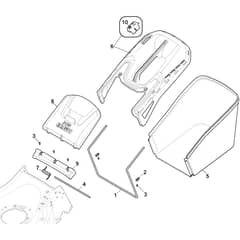 QUATTRO 19SE 4in1 - 2016-2020 - 294502527/AT6 - Atco Rotary Mower Grasscatcher Diagram