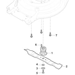 QUATTRO 19SE 4in1 - 2015 - 294506527/AT5 - Atco Rotary Mower Blade Diagram
