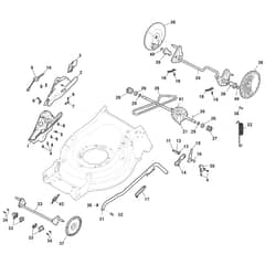 QUATTRO 19SE 4in1 - 2015 - 294506527/AT5 - Atco Rotary Mower Deck And Height Adjusting Diagram