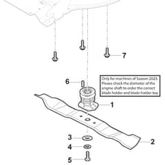 QUATTRO 19SH 4in1 - 2019-2024 - 294502837/AT9 - Atco Rotary Mower Blade Diagram