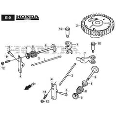 QUATTRO 19SH 4in1 - 2019-2024 - 294502837/AT9 - Atco Rotary Mower Camshaft Diagram