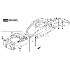 QUATTRO 19SH 4in1 - 2015-2018 - 294506837/AT5 - Atco Rotary Mower Fan Cover Diagram
