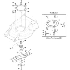 QUATTRO 22S V 4in1 - 2017 - 294563827/AT7 - Atco Rotary Mower Blade 02 Diagram