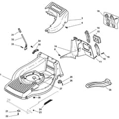 QUATTRO 22SA - 2012-2013 - 292552027/AT2 - Atco Rotary Mower Deck Diagram