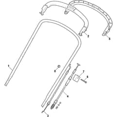 QUATTRO 22SA - 2012-2013 - 292552027/AT2 - Atco Rotary Mower Upper Handle Diagram