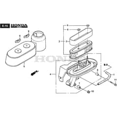 QUATTRO 22SH BBC 4in1 - 2018-2021 - 294568837/AT8 - Atco Rotary Mower Air Filter Diagram
