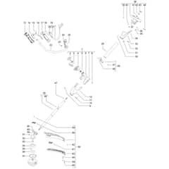 McCulloch Quattro 52 PM - 2008-02 - Shaft & Handle (1) Parts Diagram
