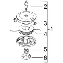 McCulloch Quattro 52 PM - 2008-02 - Shaft & Handle (3) Parts Diagram