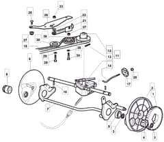 QUIET 514 PD - 2008 - 291572043/UM8 - Mountfield Rotary Mower Transmission Diagram