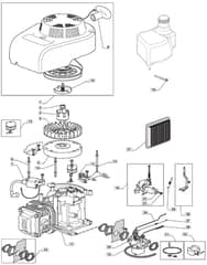 QUIET 514 PD - 2008 - 291572043/UM8 - Mountfield Rotary Mower WBE0701 Engine Diagram