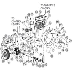 Billy Goat QV550HSP - QV550HSP Vacuum Main Diagram