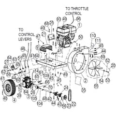 Billy Goat QV900HSP - QV900HSP Vacuum Main Diagram