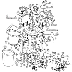 Billy Goat QV900HSPEU - QVSPEU Vacuum Main (2) Diagram