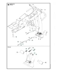 Husqvarna R13 C5 - Pedals