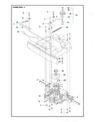Husqvarna R214 C - Chassis Rear 2