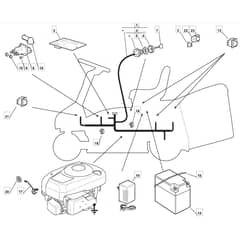 R25M - 2009 - 2T0114436/BQ - Mountfield Ride On Mower Electrics Diagram