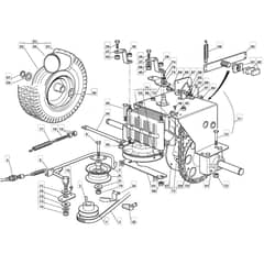 R25M - 2009 - 2T0114436/BQ - Mountfield Ride On Mower Transmission Diagram