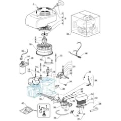 R25V - 2011-2013 - 2T0030436/BQ - Mountfield Ride On Mower WBE0704ES Engine Diagram
