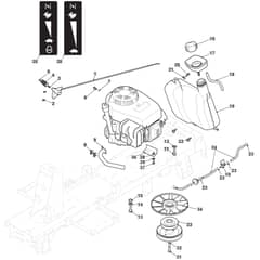 R27M - 2016-2017 - 2T0070486/SF - Mountfield Ride On Mower Engine Diagram