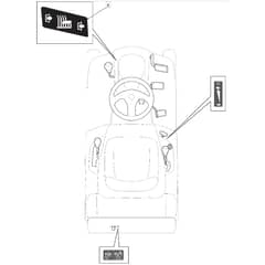 R27M - 2016-2017 - 2T0070486/SF - Mountfield Ride On Mower Labels Diagram