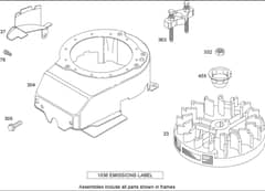Hayter R48 - 446E (280000001 - 280999999) - Blower Housing B&S 126T02-1841-B1